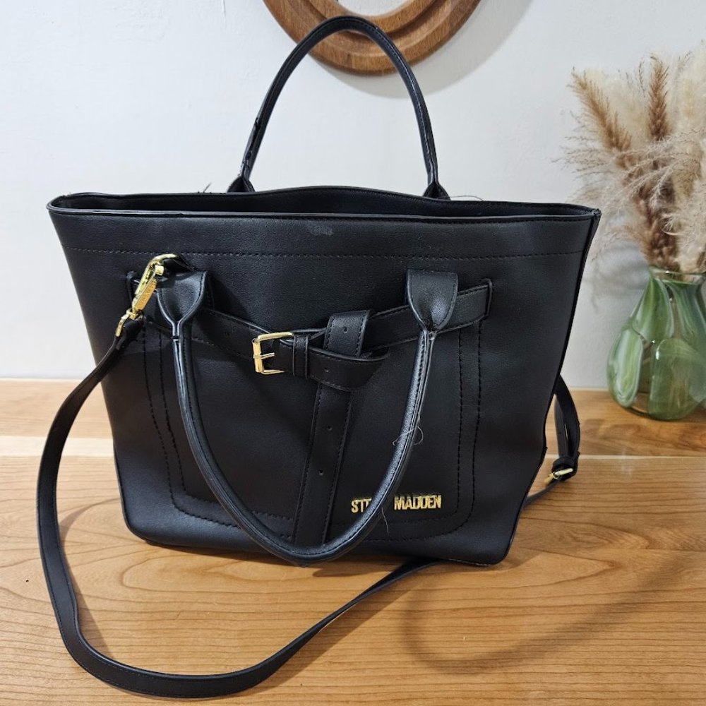 Large Steve Madden Leather Tote Purse